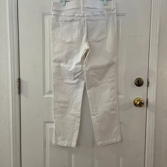Spanx Shape Woman's White EveryWare Ankle Skinny Jeans Sz XL - Picture 4 of 12